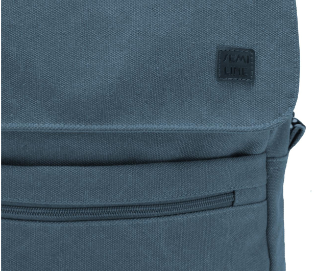 Semi Line Plecak miejski na laptopa 15.6" Canvas turkusowy J4922-2 - 1170340 - zdjęcie 5